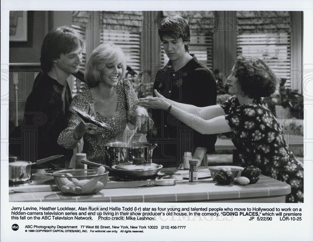 Going Places Jerry Levine, Heather Locklear, Alan Ruck 1990 vintage ...