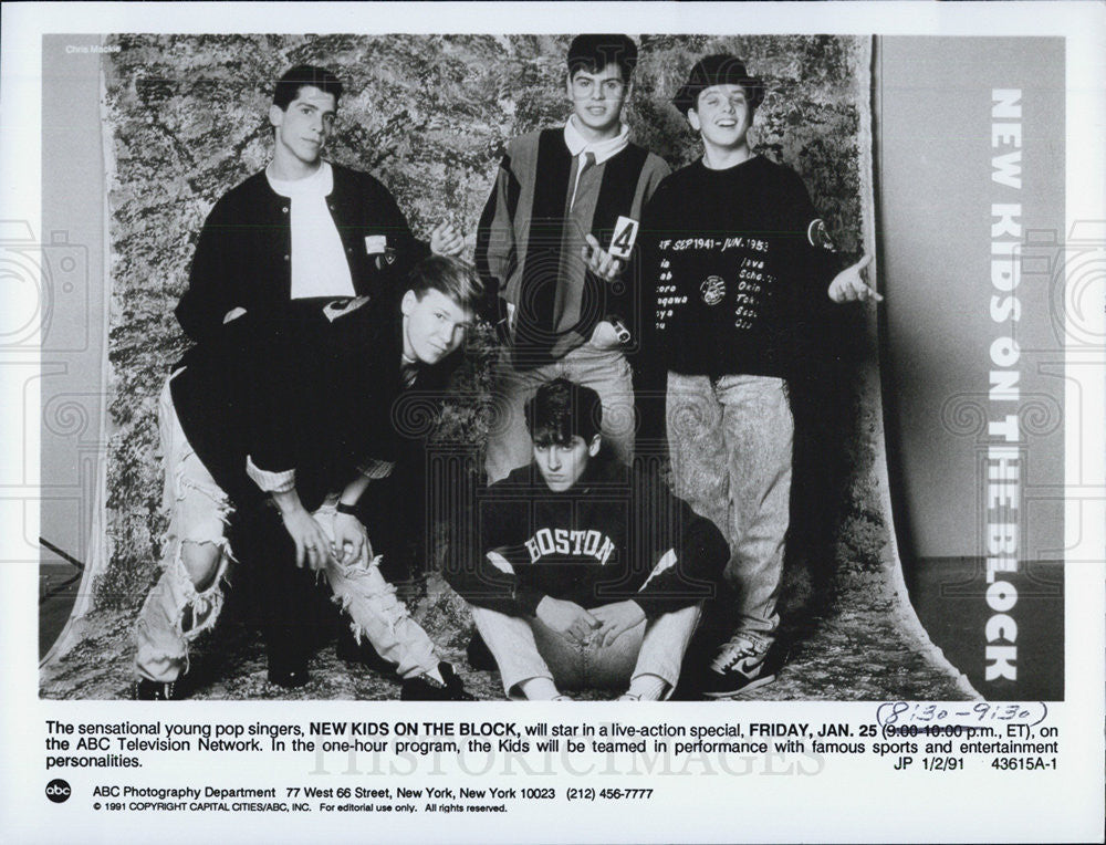 1991 Press Photo New Kids On The Block - Historic Images