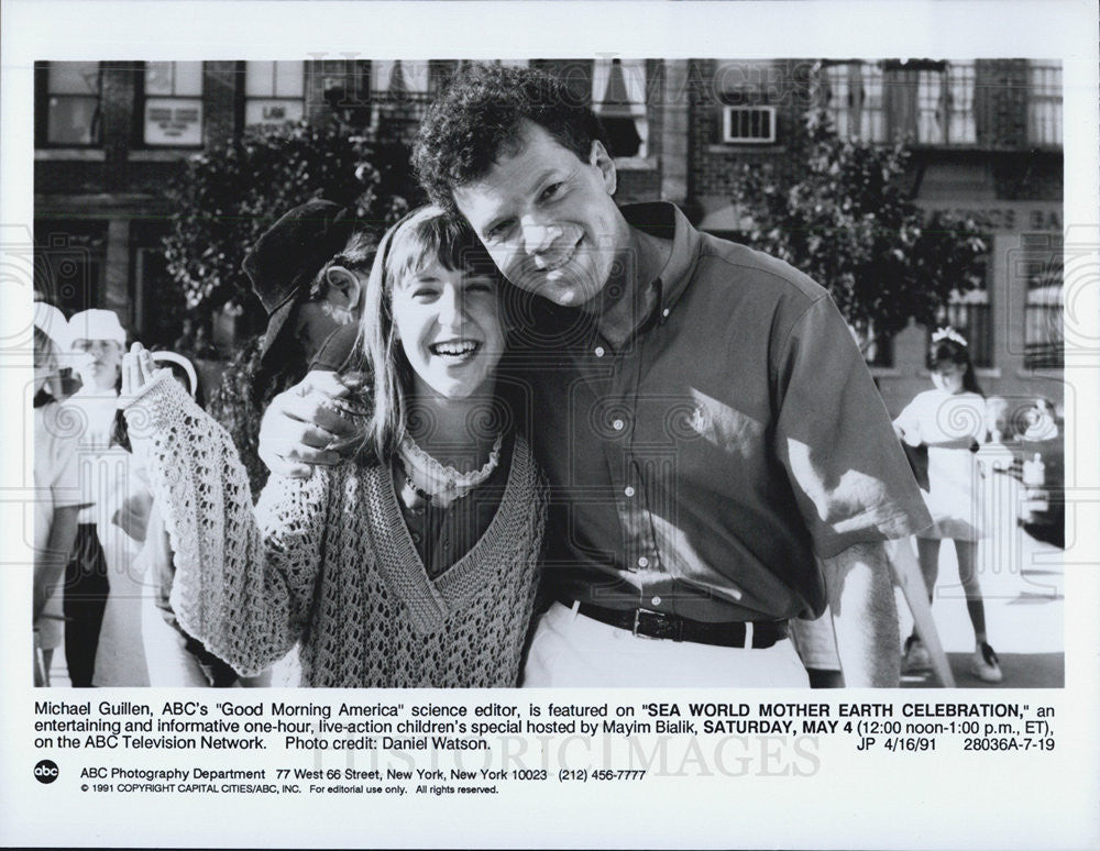 1991 Press Photo Mayin Bialik Michael Guillen - Historic Images