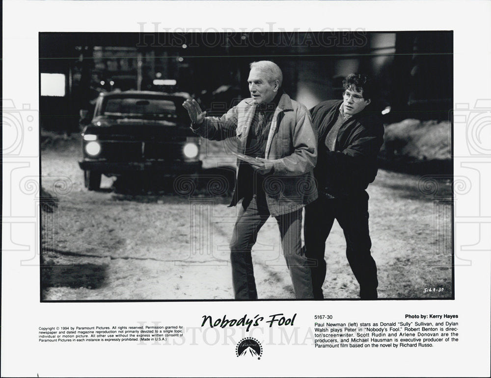 1994 Press Photo Paul Newman Actor Dylan Walsh Nobody&#39;s Fool Movie Film - Historic Images