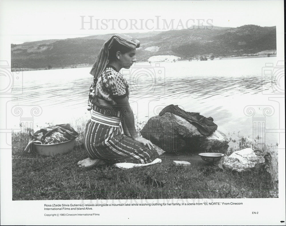 1983 Press Photo Zaide Silvia Gutierrez stars in El Norte&quot; - Historic Images