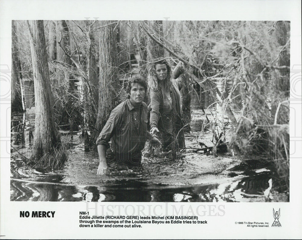 1986 Press Photo Richard Gere &amp; Kim Basinger star in &quot;No Mercy&quot; - Historic Images