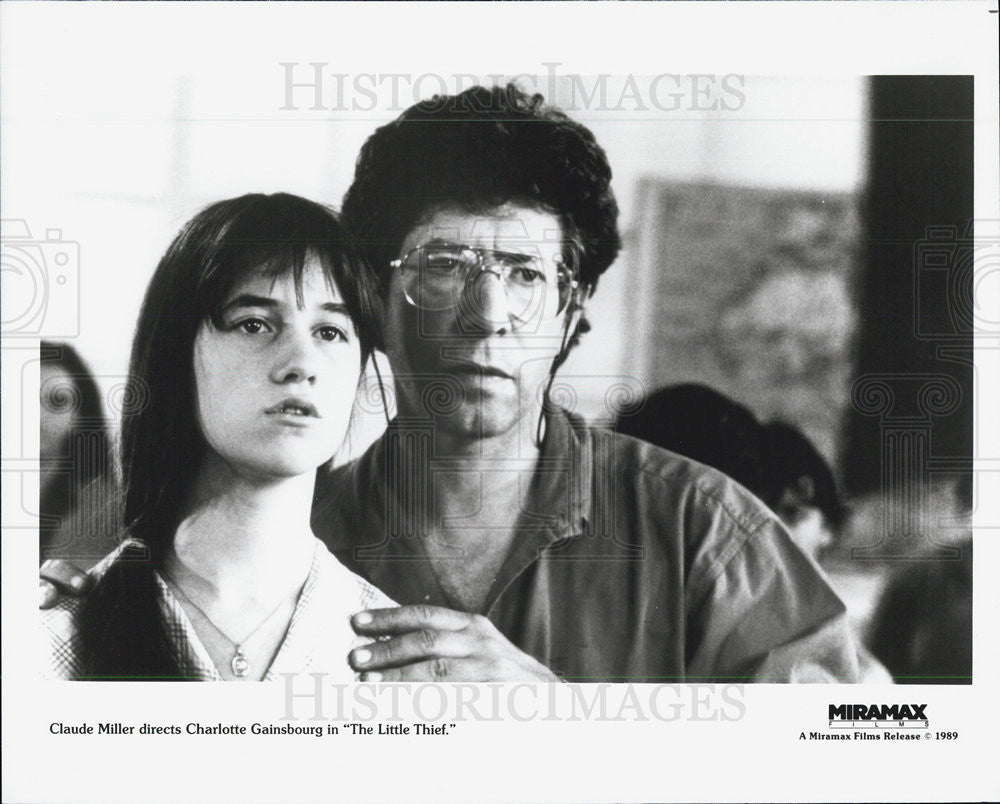 1989 Press Photo Director Claude Miller and Actress Charlotte Gainsbourg