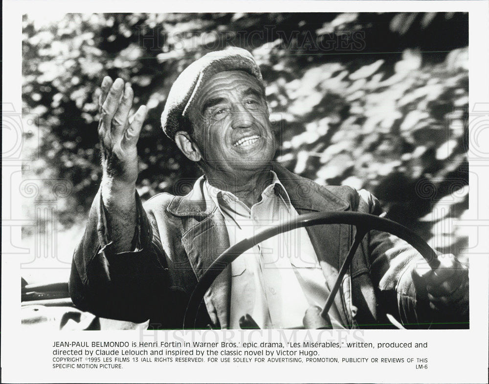 1995 Press Photo Jean Paul Belmondo stars in &quot;Les Miserables&quot; - Historic Images