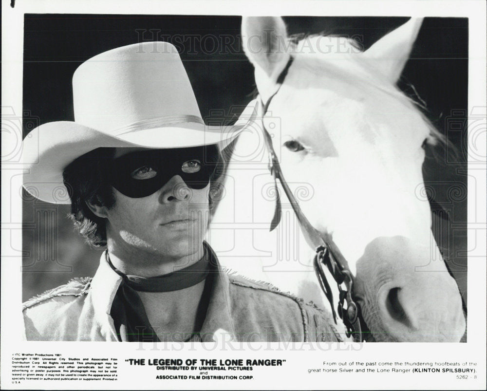 1981 Press Photo Klinton Spilsbury stars in &quot;The Legend of the Lone Ranger&quot; - Historic Images