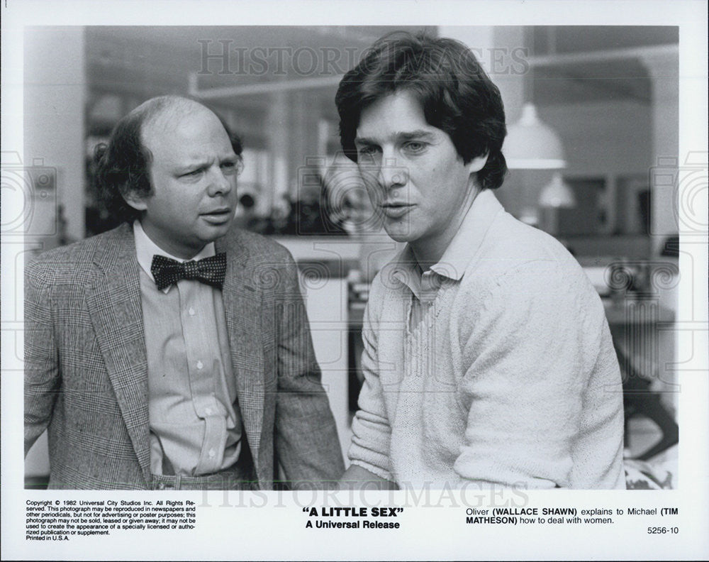 1982 Press Photo Wallace Shawn Tim Matheson star in 