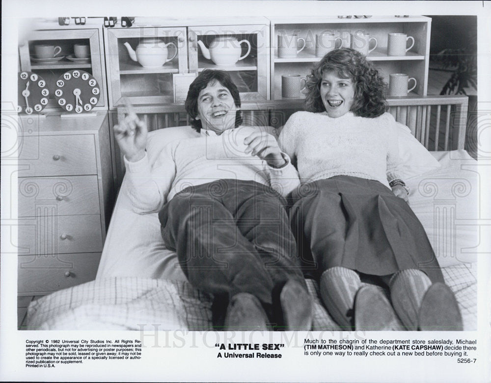 1982 Press Photo Tim Matheson &amp; Kate Capshaw star in &quot;A Little Sex&quot; - Historic Images