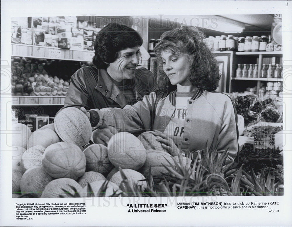 1982 Press Photo Tim Matheson &amp; Kate Capshaw stars in &quot;A Little Sex&quot; - Historic Images