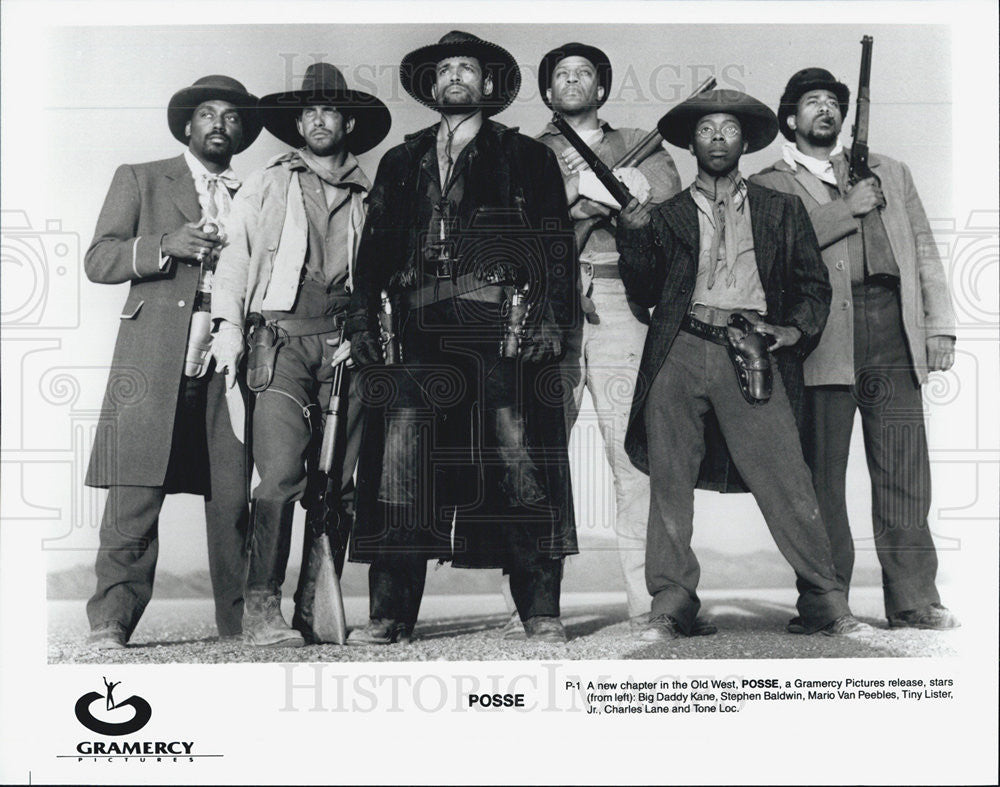 Press Photo Actor Big Daddy Kane, Stephen Baldwin, Mario Van Peebles - Historic Images