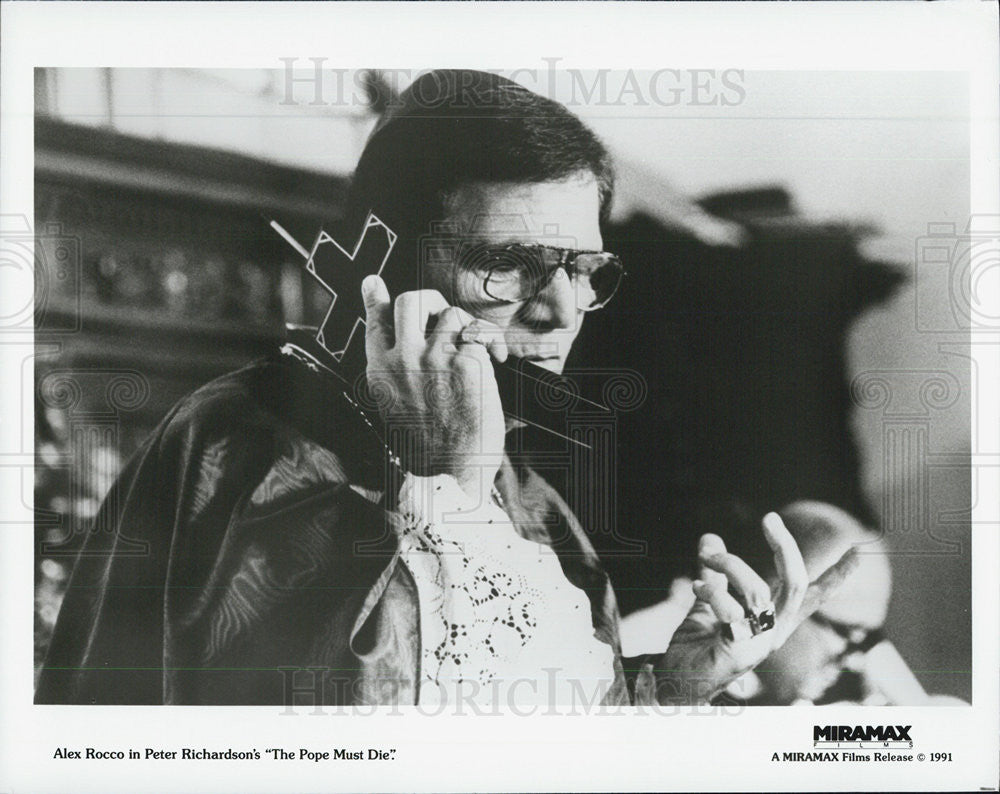 1991 Press Photo Actor Alex Rocco - Historic Images