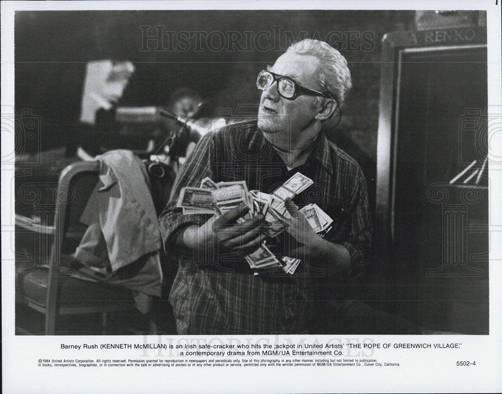 1984 Press Photo Actor Kenneth McMillan - Historic Images