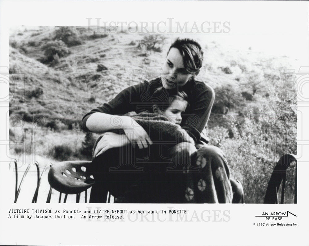 1997 Press Photo Victoire Thivisol &amp; Claire Nebout in &quot;Ponette&quot; - Historic Images