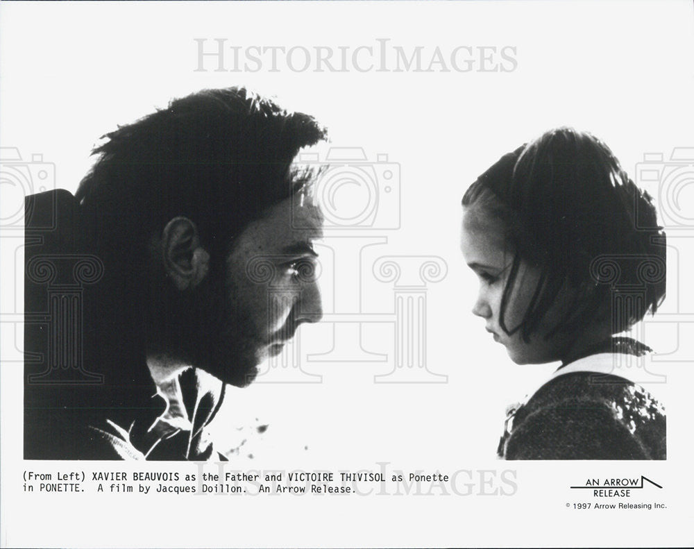 1997 Press Photo  Victoire Thivisol &amp; Xavier Beauvois in &quot;Ponette&quot; - Historic Images