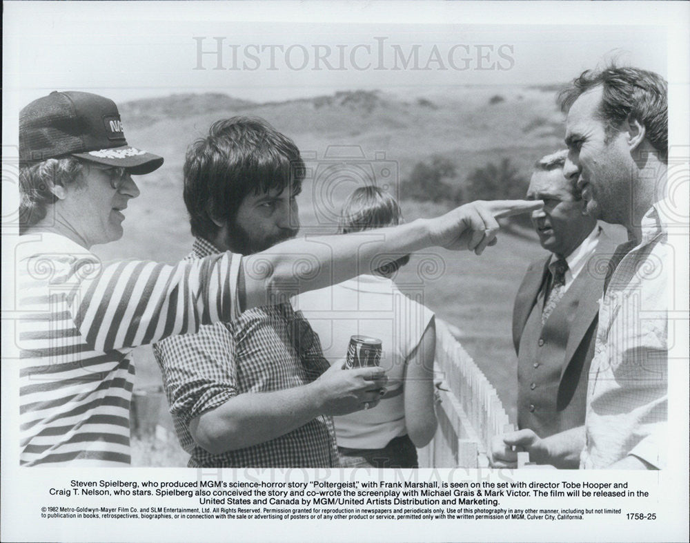 1982 Press Photo Producer of &quot;Poltergeist&quot; Steven Spielberg - Historic Images