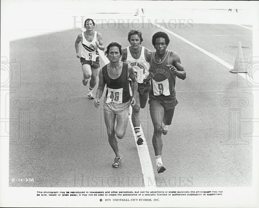 1979 Press Photo Michael Douglas in &quot;Running&quot; - Historic Images