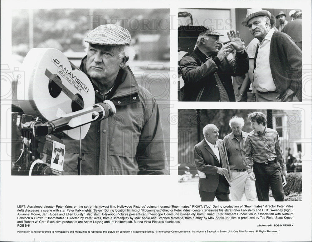 Press Photo Director Peter Yates on the set of the movie &quot;Roommates&quot; - Historic Images