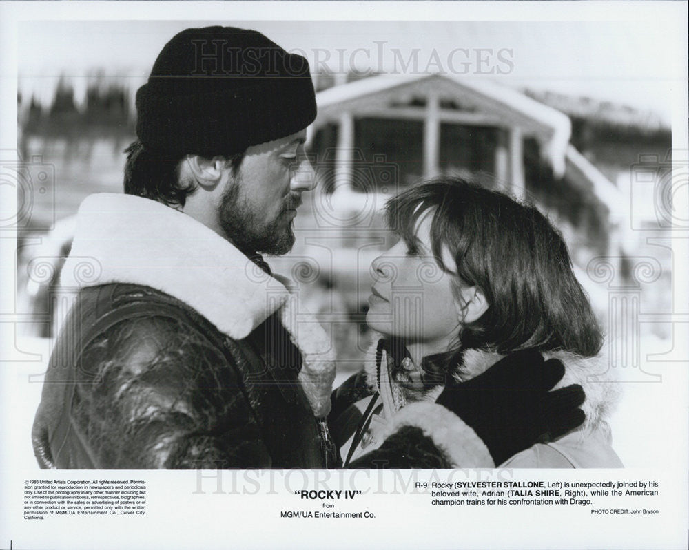 1985 Press Photo  Sylvester Stallone in &quot;Rocky IV&quot; - Historic Images