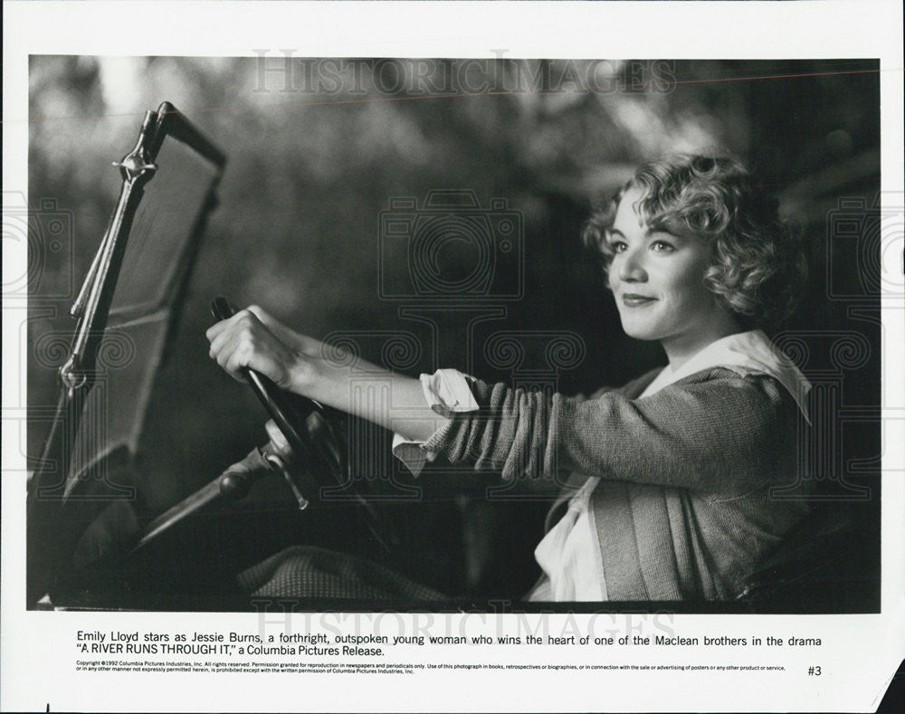 1992 Press Photo Emily Lloyd Stars As Jessie Burns In &quot;A River Runs Through It&quot; - Historic Images