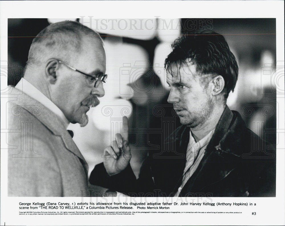 1994 Press Photo Dana Carvey &amp; Anthony Hopkins star in &quot;The Road To Wellville&quot; - Historic Images