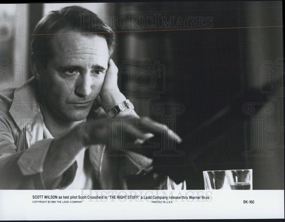 1983 Press Photo Scott Wilson as Test Pilot Crossfield in &quot;The Right Stuff&quot; - Historic Images