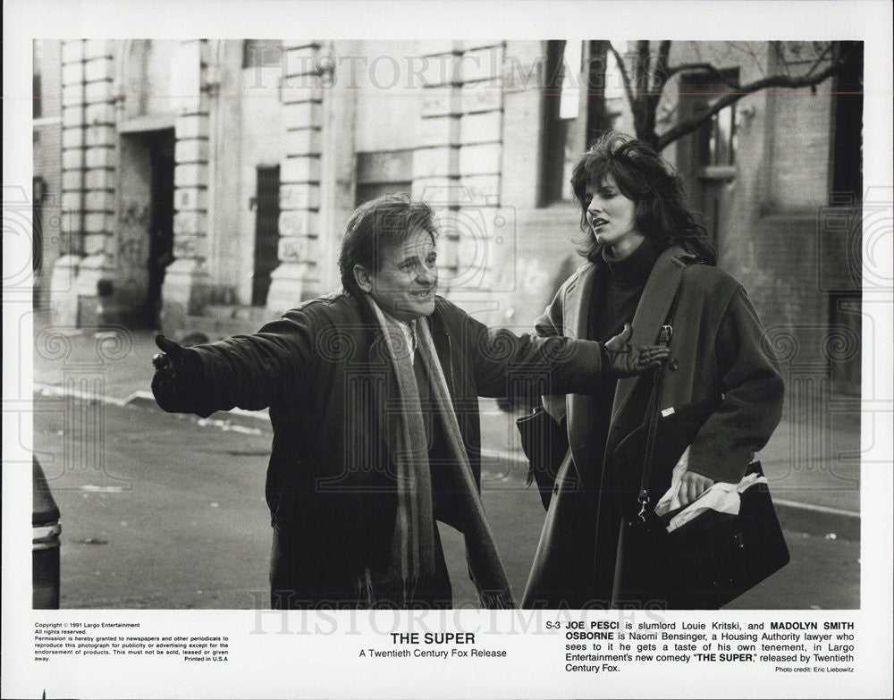 Joe Pesci in The Super 1991 vintage promo photo print - Historic Images