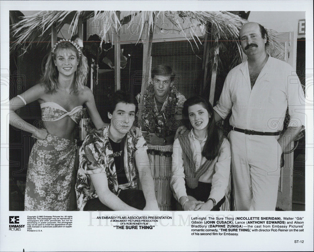 1985 Press Photo Cast of &quot;The Sure Thing&quot; - Historic Images