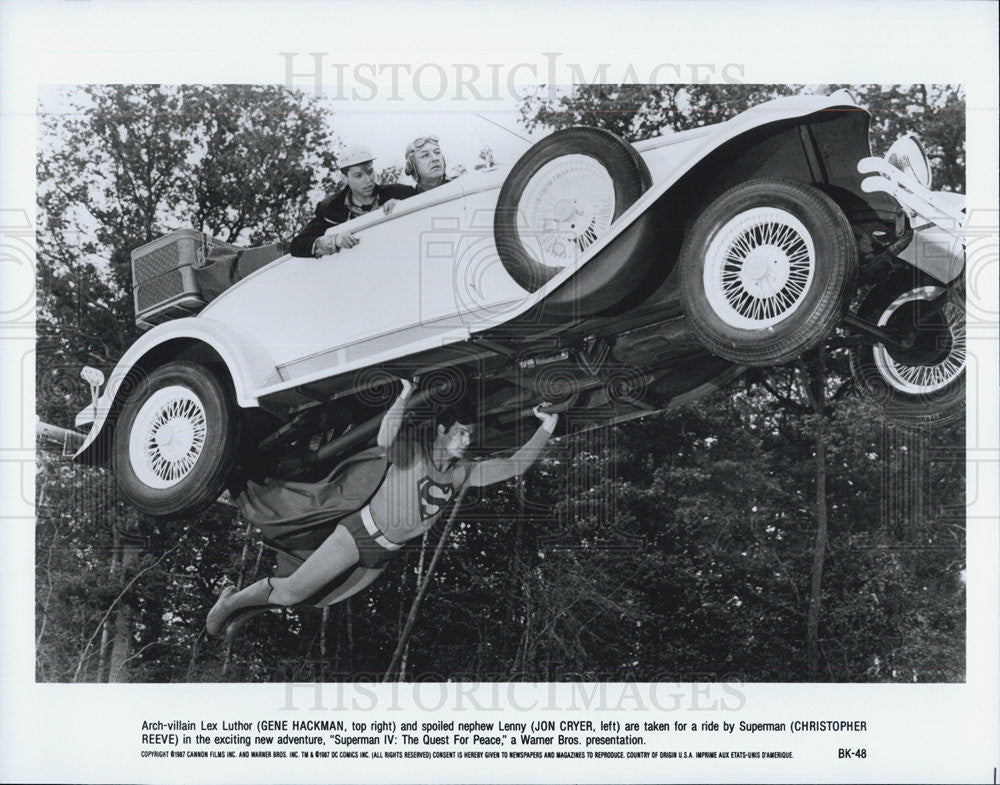 1987 Press Photo Christopher Reeve in &quot;Superman IV&quot; - Historic Images