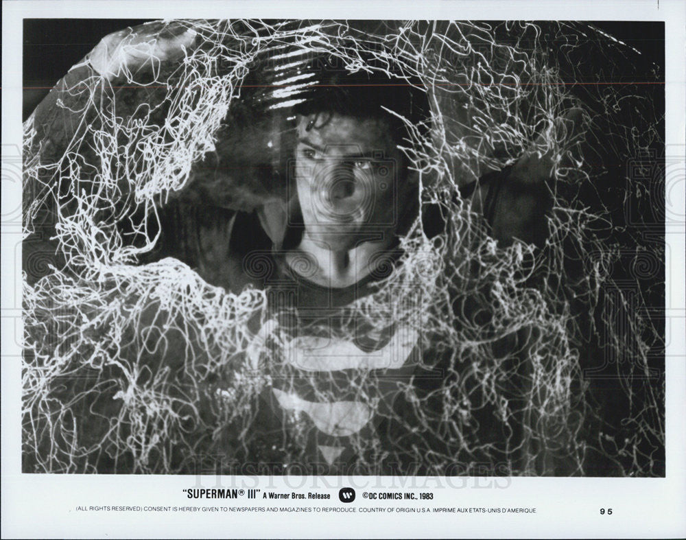 1983 Press Photo Christopher Reeve in &quot;Superman III&quot; - Historic Images