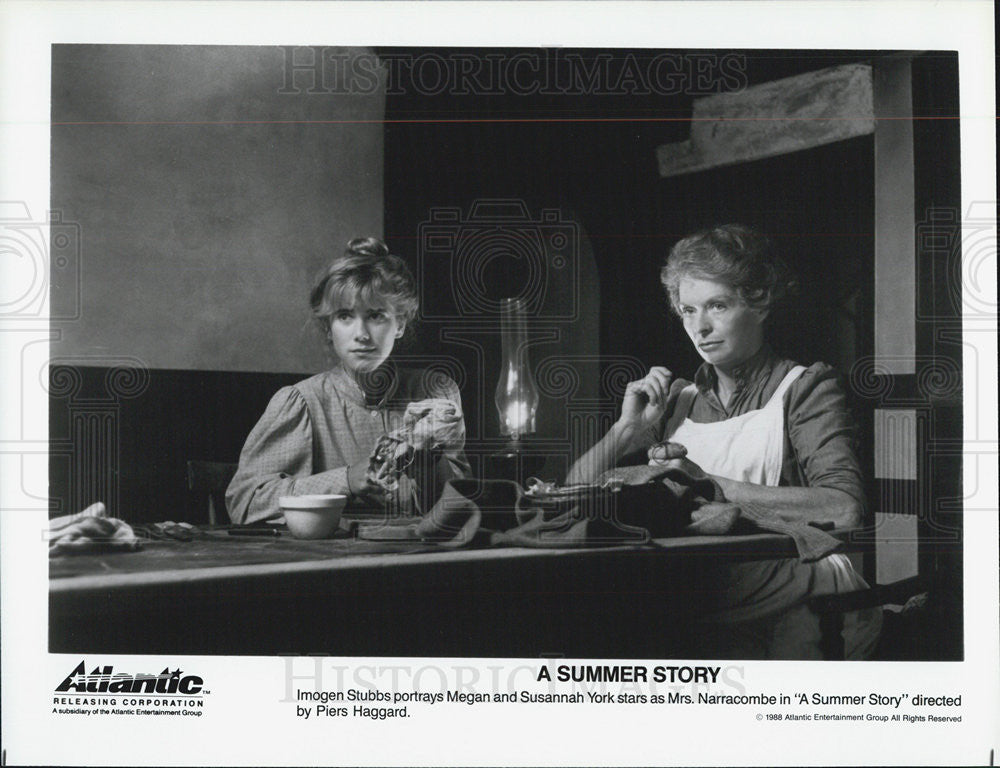 1988 Press Photo Imogen Stubbs Susannah York A Summer Story Atlantic Film Megan - Historic Images