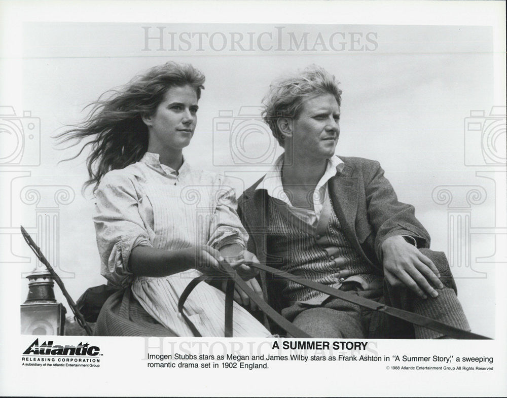 1988 Press Photo Imogen Stubbs James Wilby A Summer Story Atlantic Film Megan - Historic Images