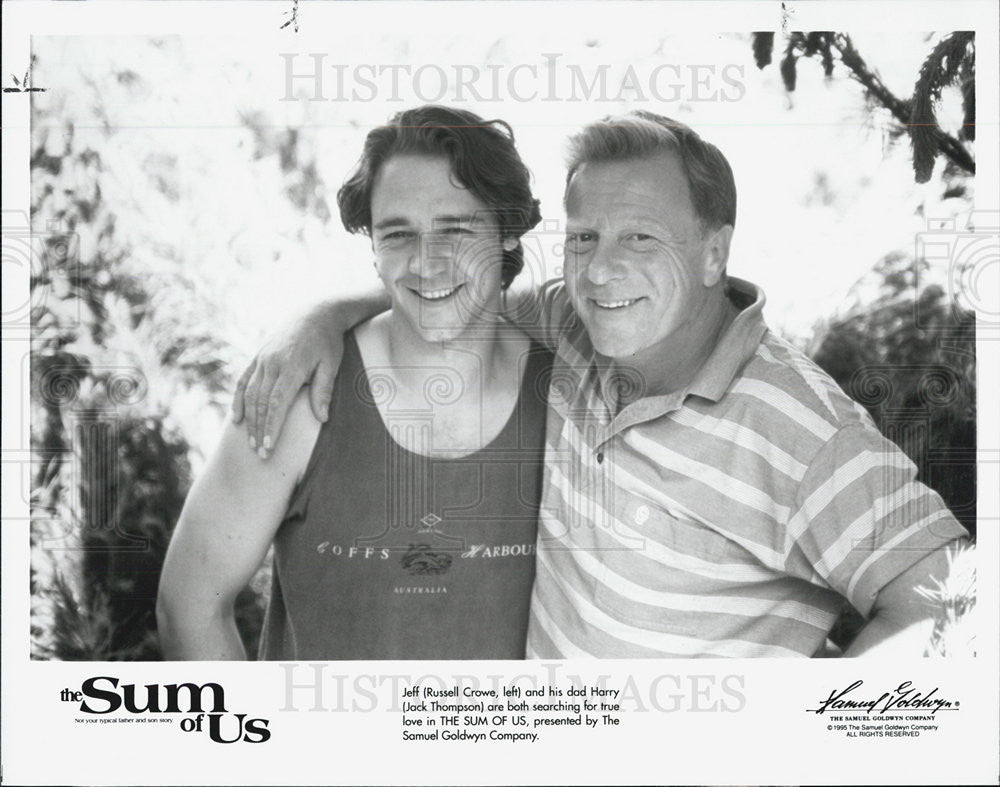 1994 Press Photo Actors Russell Crowe And Jack Thompson Star In &quot;The Sum Of Us&quot; - Historic Images