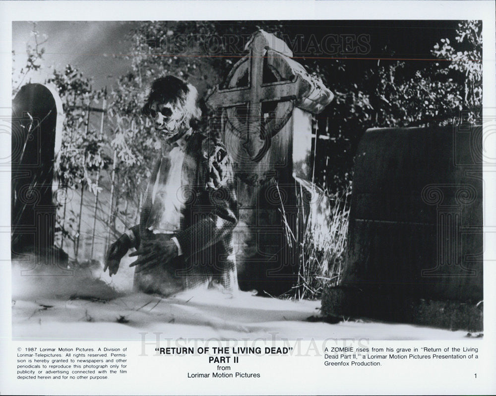 1987 Press Photo &quot;Return of the Living Dead Part II&quot; - Historic Images