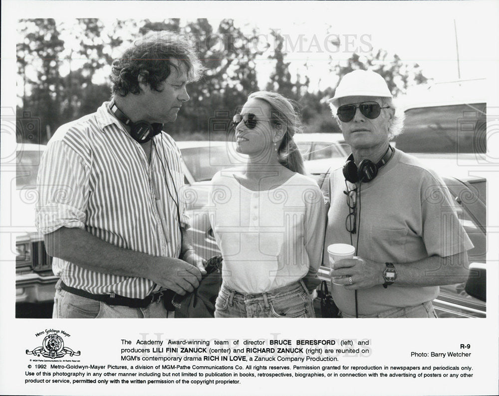 1992 Press Photo Director Bruce Beresford Producers Lili Fini Zanuck Richard - Historic Images