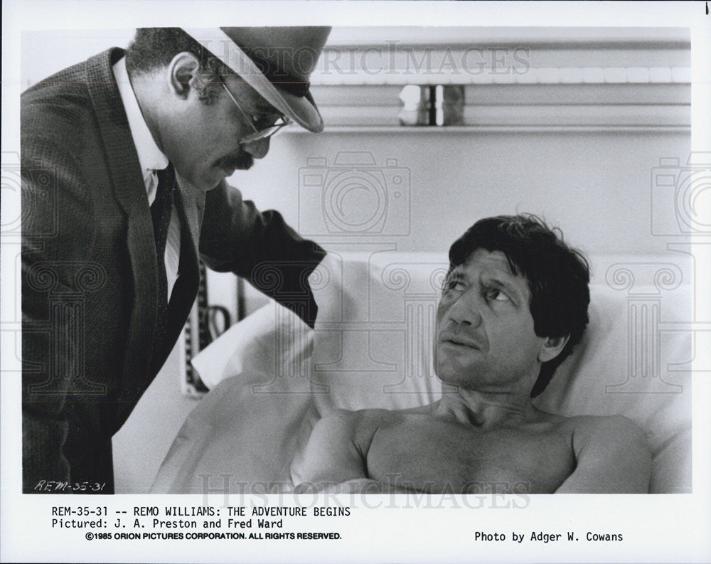 1985 Press Photo &quot;Reno Williams: The Adventure Begins&quot; Starring Fred Ward - Historic Images