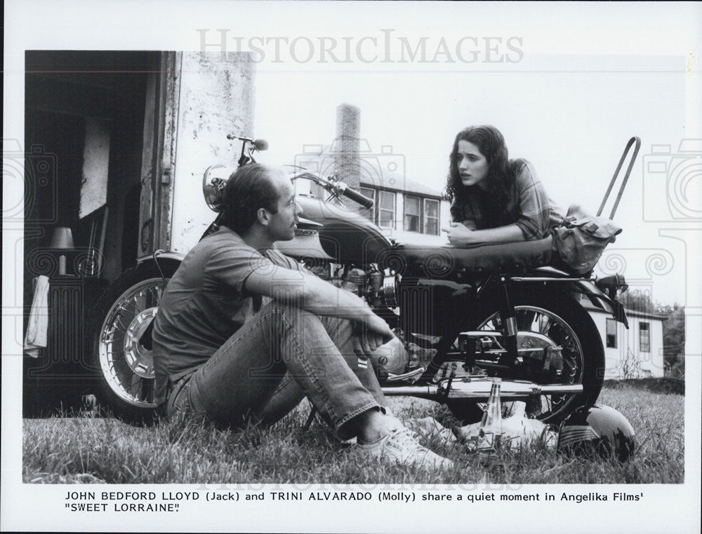 Press Photo John  Bedford Lloyd and Actress Trini Alvarado. - Historic Images