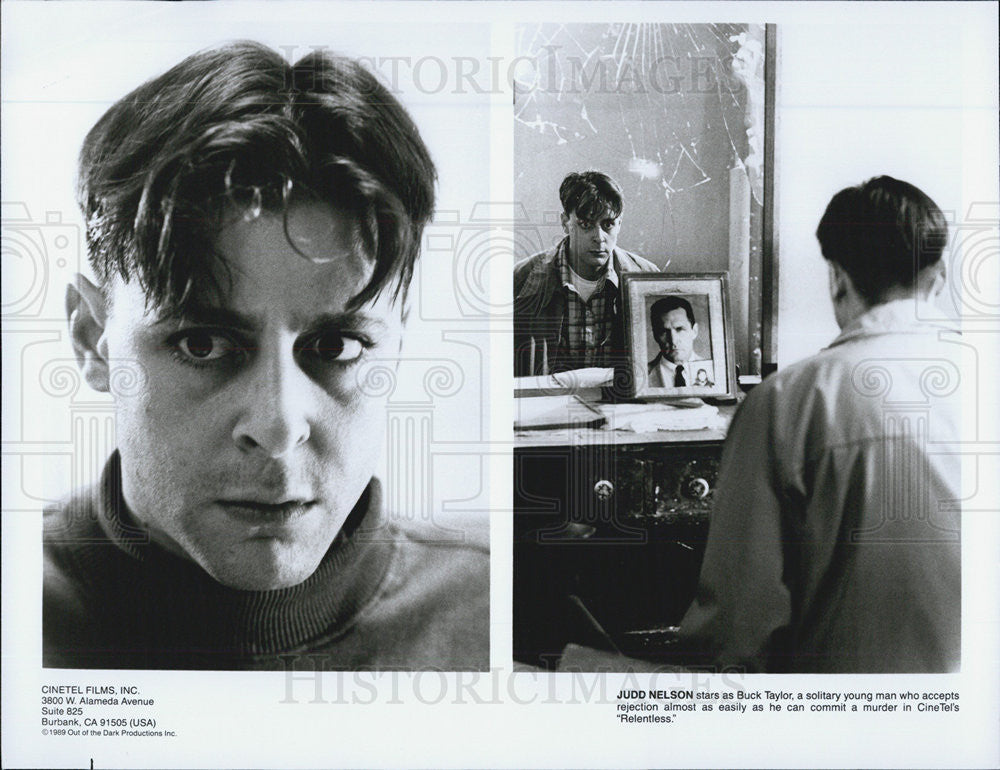 1989 Press Photo Judd Nelson stars in &quot;Relentless&quot; - Historic Images