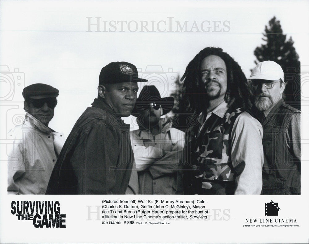 1994 Press Photo Actors F. Murray Abraham, Charles Dutton, John McGinley, Ice-T - Historic Images