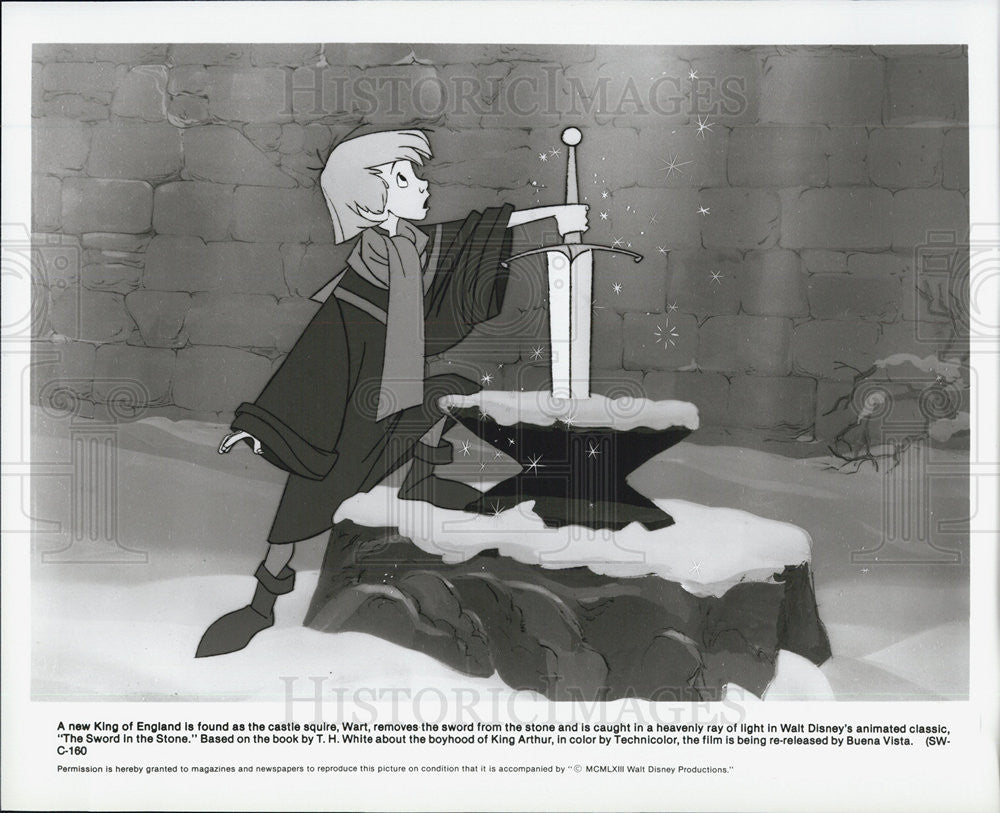 Press Photo Scene The Sword In The Stone Animated - Historic Images