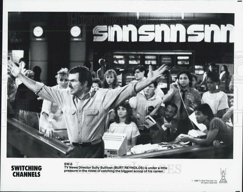 1986 Press Photo Burt Reynolds in &quot;Switching Channels&quot; - Historic Images