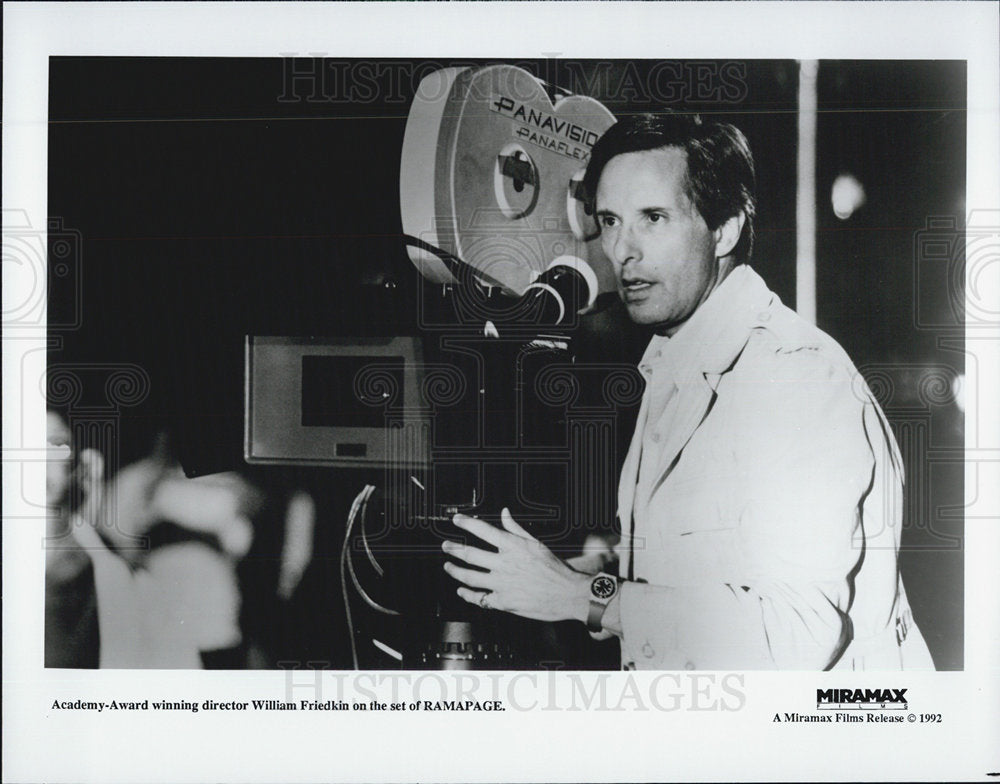 1992 Press Photo Academy Award Winning Director William Friedkin, Set &quot;Rampage&quot;