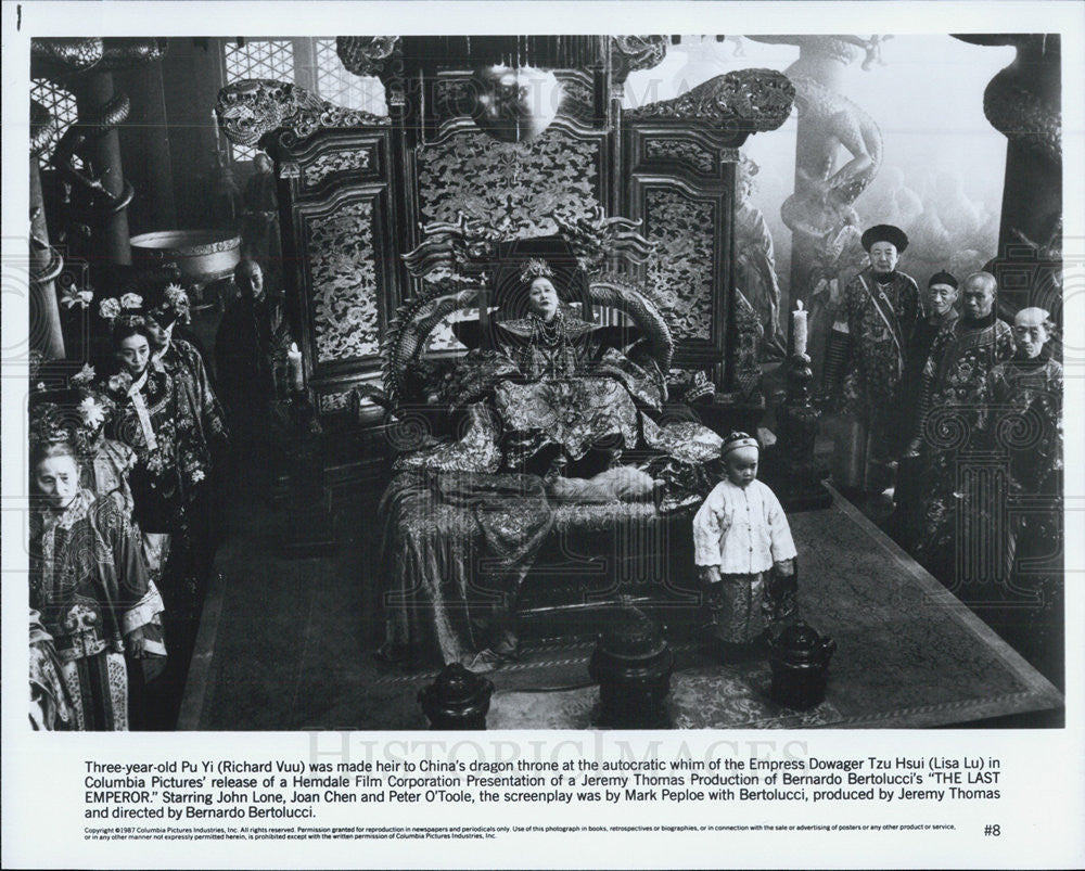 1987 Press Photo Richard Vuu in &quot;The Last Emperor&quot; - Historic Images