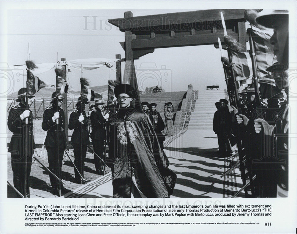 1987 Press Photo Scene from &quot;The Last Emperor&quot; - Historic Images