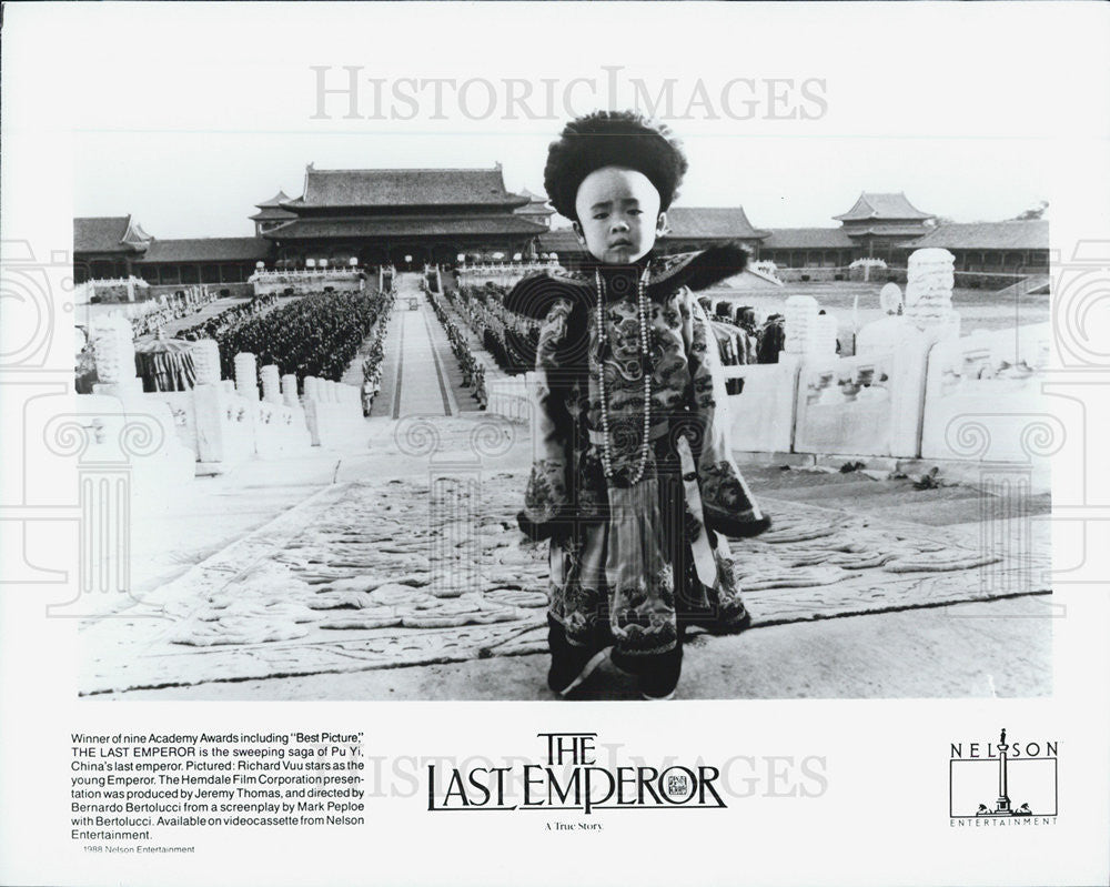 1987 Press Photo Richard Vuu in &quot;The Last Emperor&quot; - Historic Images