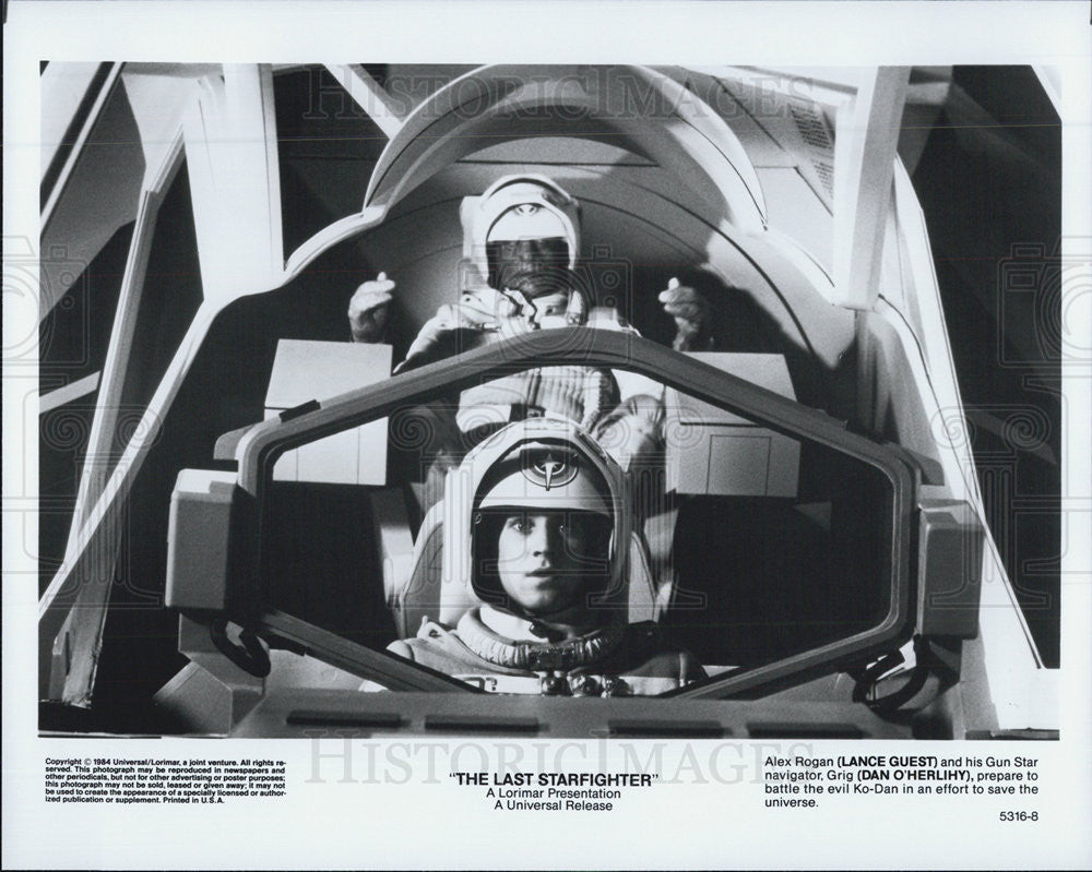 1984 Press Photo Lance Guest As Alex Dan O&#39;Herlihy As Grig-The Last Starfighter - Historic Images