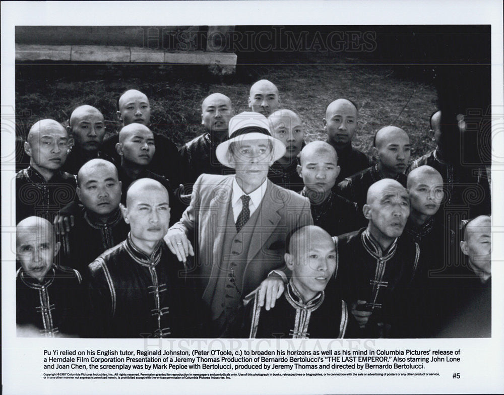 1987 Press Photo Actor Peter O&#39;Toole Starring In &quot;The Last Emperor&quot; - Historic Images