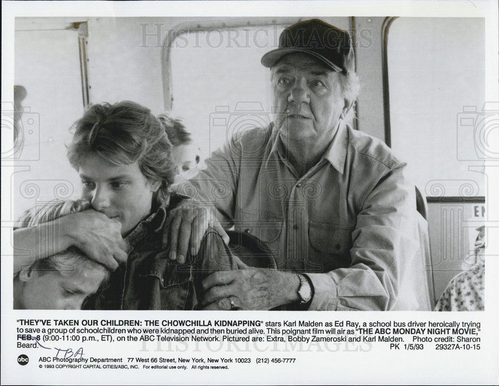 1993 Press Photo OF Actor Karl Malden star in The Chowchilla Kidnapping Story. - Historic Images