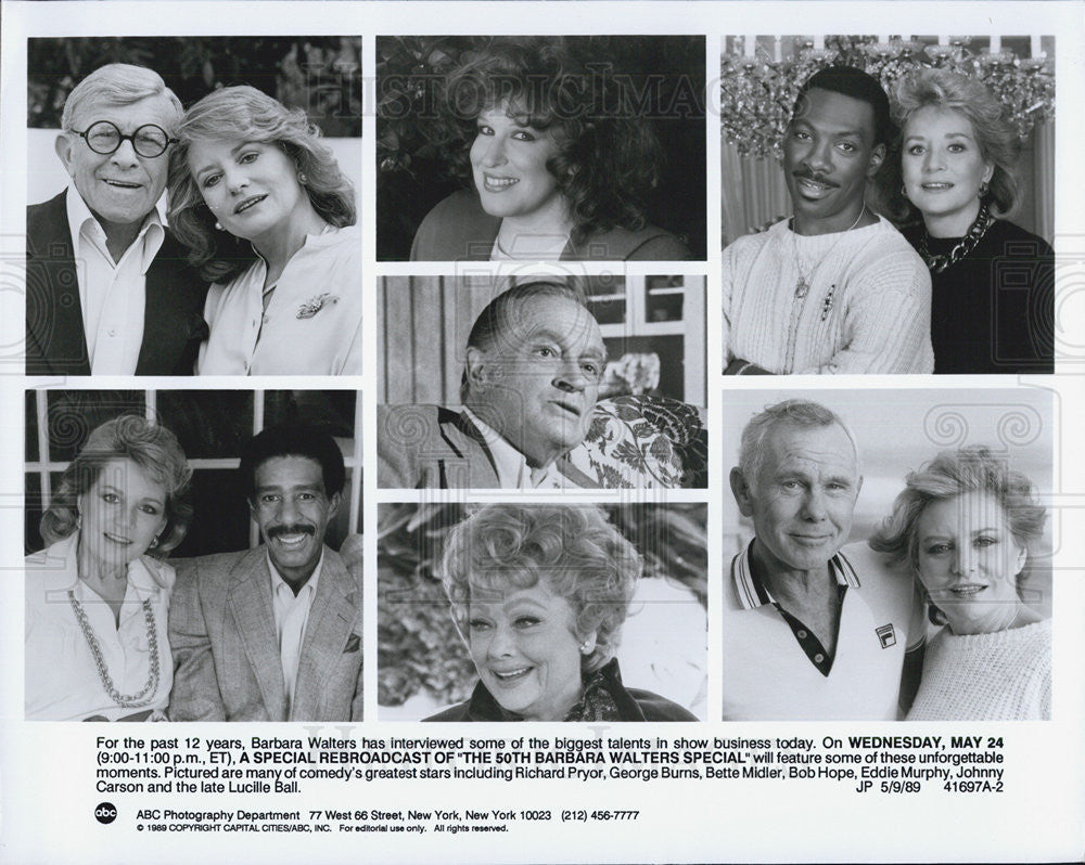 1989 Press Photo A Special Rebroadcast of &quot;the 50th Barbara Walters Special&quot; - Historic Images