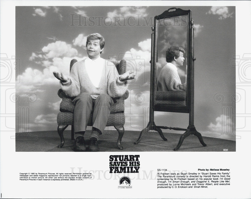 1995 Press Photo Al Franken in &quot;Stuart Saves His Family&quot; - Historic Images