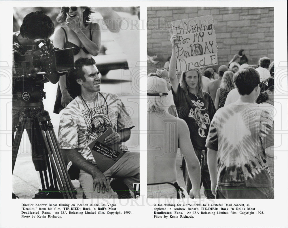 1995 Press Photo Andrew Behar Tied-Died: Rock &#39;n Roll&#39;s Most Deadicated Fans - Historic Images