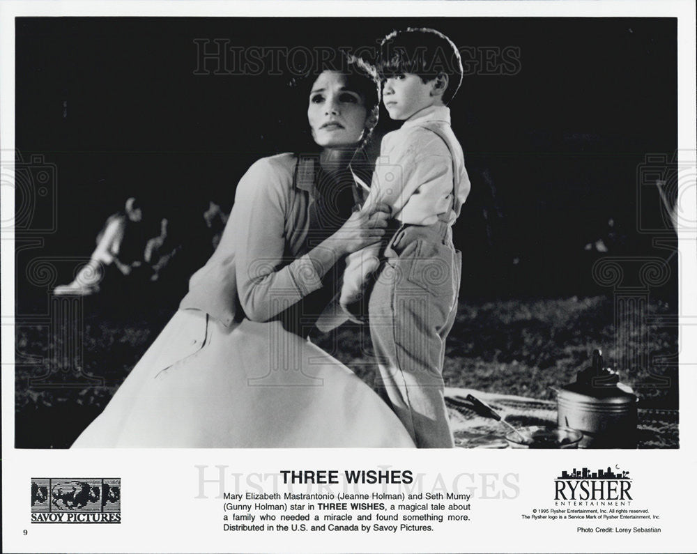1995 Press Photo Jeanne Holman and Gunny Holman star in &quot;Three Wishes&quot; - Historic Images